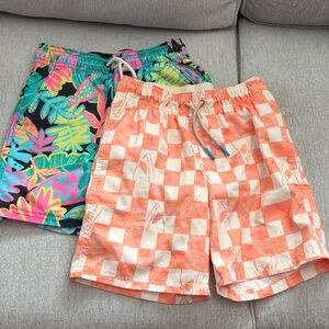 Cat and Jack Colorful Patterned Swim Boys Shorts.